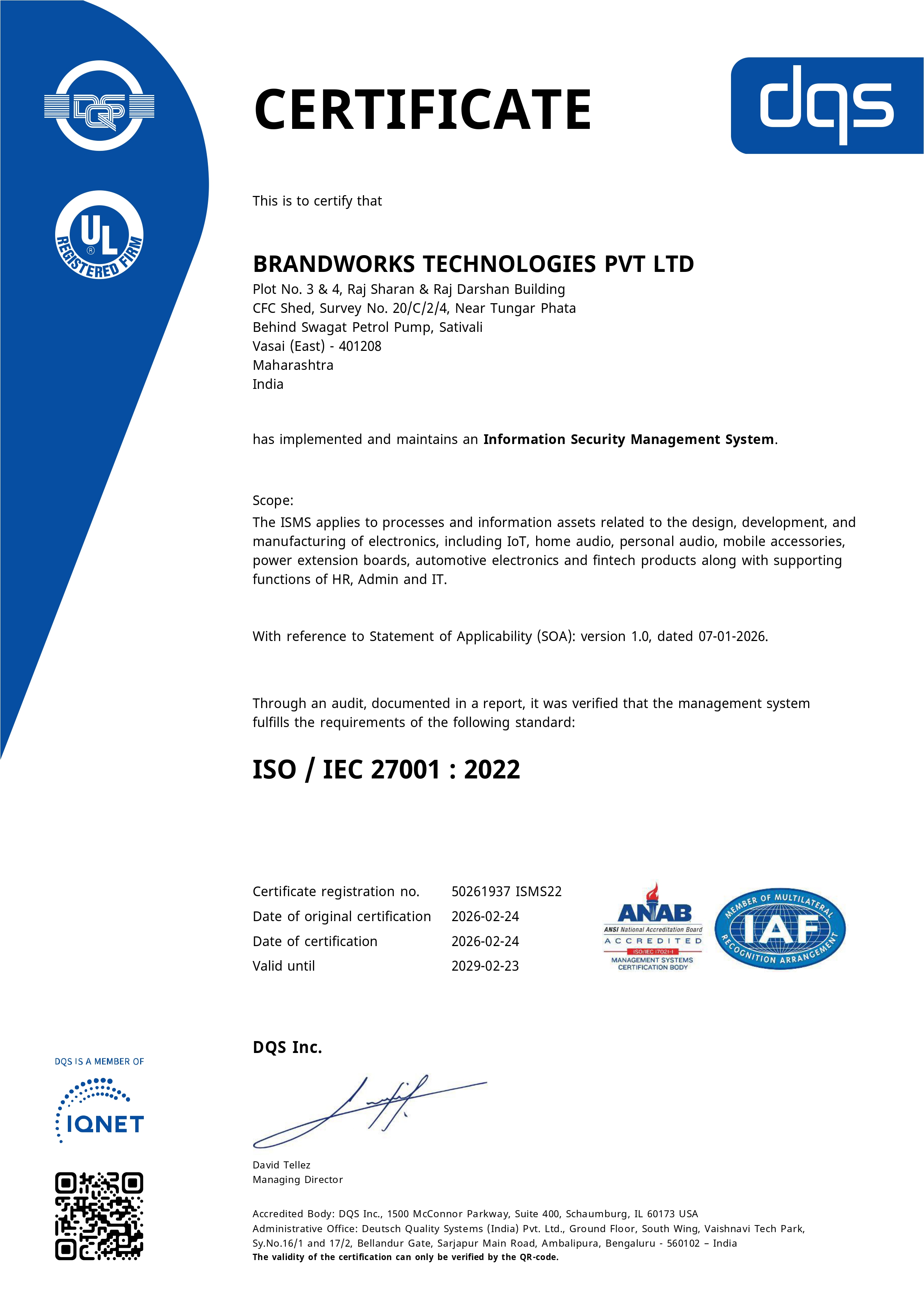 ISO 27001:2022